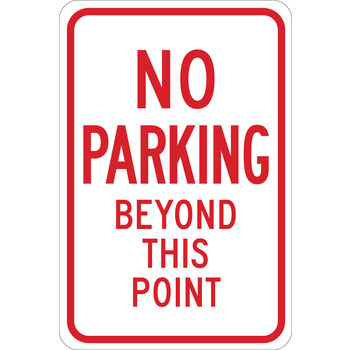 Picture of Brady B-555 Aluminum Rectangle White English Parking Restriction, Permission & Information Sign part number 124317 (Main product image)