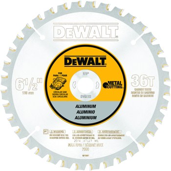 Dewalt Metal Cutting Circular Saw Blade DW9152 6 1 2 in Diameter