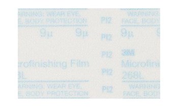 3M 268L Lapping Film Sheet 50132 - Aluminum Oxide - 12 in x 14 in - 60 Micron