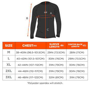 Ergodyne Core Performance Work Wear High Visibility Shirt 6435 40204 - Black