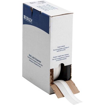 Picture of Brady PermaSleeve White Heat-shrink Polyolefin Thermal Transfer BM7C-250-342 Heat Shrink Wire and Cable Label Tape (Main product image)