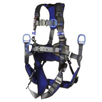 DBI-SALA ExoFit X300 Climbing, Positioning, Suspension Body Harness 70007428603, Size Large, Gray - 10640