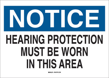 Picture of Brady B-120 Fiberglass Reinforced Polyester Rectangle White English PPE Sign part number 47332 (Main product image)