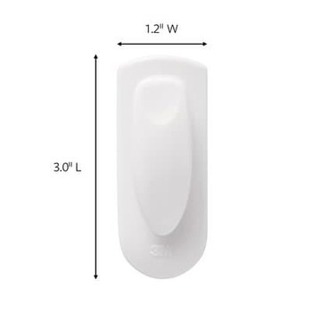 3M Command White Spring Clip - 3 in Length x 1.2 in Width - 70535