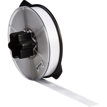 Picture of Brady White Self-Extinguishing, Self-Laminating Vinyl Thermal Transfer WRAP-10-427 Die-Cut Thermal Transfer Printer Label Roll (Main product image)
