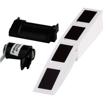 Picture of Brady Black Polyester Thermal Transfer PTLEP-173-593-BK Die-Cut Thermal Transfer Printer Label Roll (Main product image)