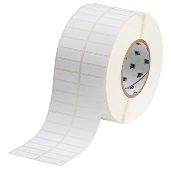 Picture of Brady White Polyester Thermal Transfer THT-37-489-10 Die-Cut Thermal Transfer Printer Label Roll (Main product image)