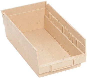 Picture of Quantum Storage QSB102IV Beige Polypropylene Shelf Bin (Main product image)