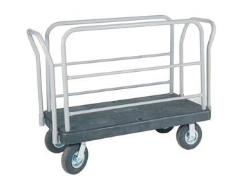 Picture of Akro-Mils R90110L24112817 Versa/Deck R90 3000 lb Powder Coated HDPE Structural Foam Platform Truck (Main product image)