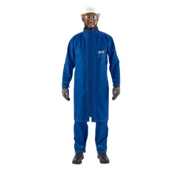 Picture of Ansell AlphaTec 66-671 Blue 4XL Nomex Flame-Resistant Coat (Main product image)