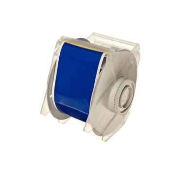 Picture of Brady Blue Indoor / Outdoor Vinyl Thermal Transfer 113128 Continuous Thermal Transfer Printer Label Roll (Main product image)