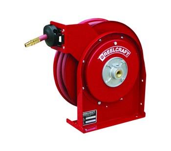 Picture of Reelcraft Industries 4425 OLP 4000 Series 25 ft Red Steel Hose Reel (Main product image)