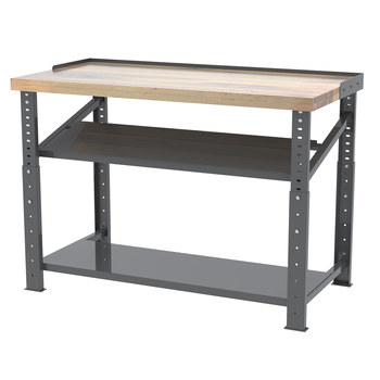 Picture of Akro-Mils RHWB3060GA RHWB Adjustable Gray Powder Coated 12 ga Adjustable Height Work Bench (Main product image)