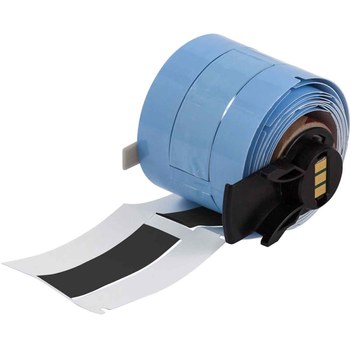 Picture of Brady PermaSleeve Black Polyolefin Thermal Transfer M6-250-2-342-BK-R Heat Shrink Wire & Cable Labels (Main product image)