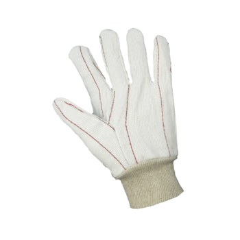 Global Glove C18 White Large Cotton Work Gloves - C18C/LG