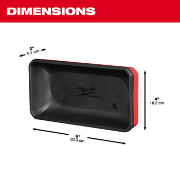 Milwaukee PACKOUT 2 in Large Magnetic Bin 48-22-8071 - Polymer/Steel