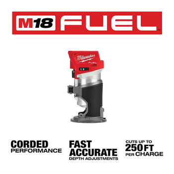 Milwaukee M18 FUEL Router 2723-20 - 1.25 hp
