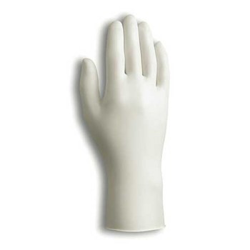 Picture of Ansell Dura-Touch 34-715 Clear Medium Vinyl Powdered Disposable Gloves (Main product image)