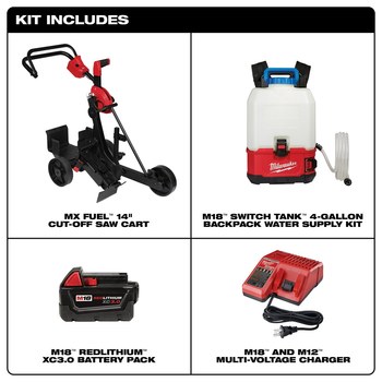 Milwaukee Cut-Off Saw Cart Kit 3105