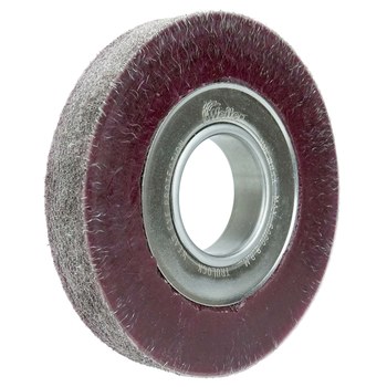 Weiler Polyflex 35160 Wheel Brush - 6 in Dia - Encapsulated Crimped Steel Bristle
