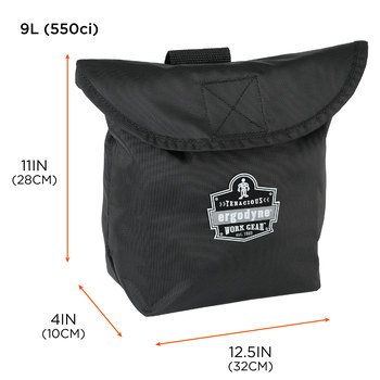 Ergodyne Arsenal GB5181 Black Nylon/PVC Respirator Bag - 3.5 in Width - 6 in Length - 9 in Height - 720476-13181