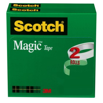3/4x72 yds 3M Clear Scotch Tape, 3 Core, Single Roll