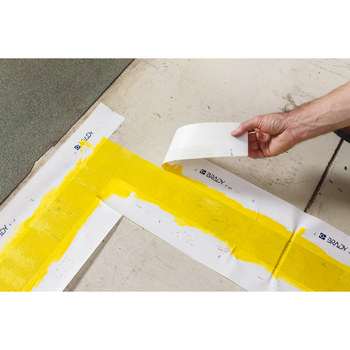 Brady PaintStripe White Floor Marking Stencil - 2 in Width x 100 ft Length - 58319
