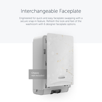 Kimberly-Clark Professional ICON White Marble Dispenser Faceplate - Pull Out by Hand Dispensing - 58824
