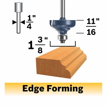 Bosch Carbide-Tipped Cove and Bead Router Bit Bosch Carbide-Tipped Cove and Bead Router Bit