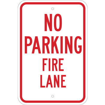 Picture of Brady B-959 Aluminum Rectangle Red English Parking Restriction, Permission & Information Sign part number 112626 (Main product image)