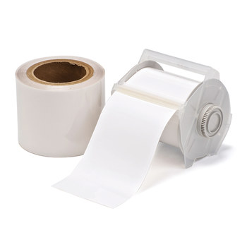 Picture of Brady Toughstripe White Self-Laminating Polyester Thermal Transfer 142157 Continuous Thermal Transfer Printer Label Roll (Main product image)