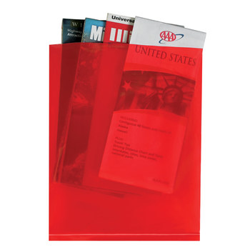 Red Flat Poly Bag - 8 in x 10 in - 2 mil Thick - 13404
