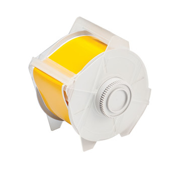 Brady Globalmark 113116 Printer Label Roll - 2.25 in x 100 ft - Vinyl - Yellow - B-595 - 99783