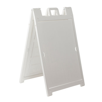 Brady Plastic White A-frame Sign Holder - 24 in Width x 36 in Height - 152695