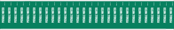 Picture of Brady White on Green Vinyl 91958 Self-Adhesive Pipe Marker (Main product image)