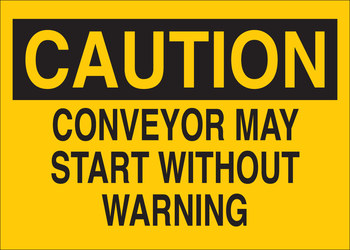 Picture of Brady B-555 Aluminum Rectangle Yellow English Equipment Safety Sign part number 42388 (Main product image)