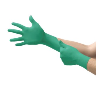 Picture of Microflex TNT 93-850 Green 2XL Nitrile Disposable Gloves (Main product image)