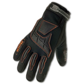 Ergodyne Proflex 9015F(x) Black Large Pigskin Leather/POM/TPR Work Gloves - 16234