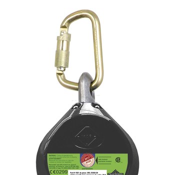Peakworks Self Retracting Lifeline V845533020LE, Black - 58769