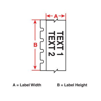 Brady M21-750-403 Printer Label Cartridge - 0.75 in x 21 ft - Paper - White - B-403 - 60778
