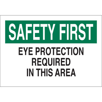 Picture of Brady B-120 Fiberglass Reinforced Polyester Rectangle White English PPE Sign part number 70338 (Main product image)