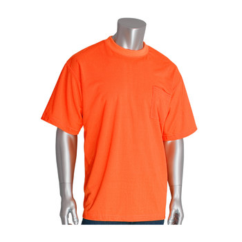 Picture of PIP 310-CNTSN Orange Polyester High-Visibility Shirt (Main product image)