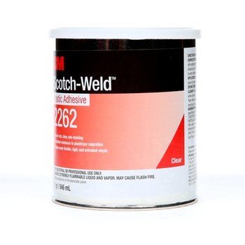 3M Scotch-Weld 2262 Plastic Adhesive Clear Liquid 1 qt Can - 20392