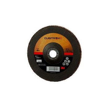 3M Cubitron II 967A Type 27 Flap Disc 55641 - Ceramic Aluminum Oxide - 7 in - 40+ - Coarse