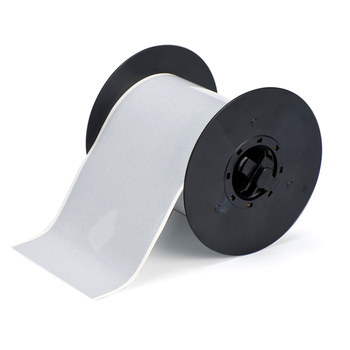 Picture of Brady Silver Reflective Indoor / Outdoor Thermal Transfer B30C-4000-584-SL Continuous Thermal Transfer Printer Label Roll (Main product image)