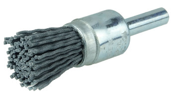 Weiler Nylox Nylon Cup Brush - Shank Attachment - 1/2 in Diameter - 0.040 in Bristle Diameter - End Style: Standard - 10174