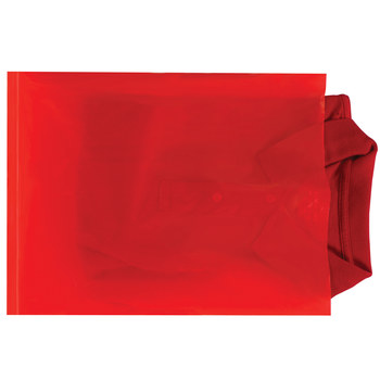 Red Flat Poly Bag - 12 in x 15 in - 2 mil Thick - 11767