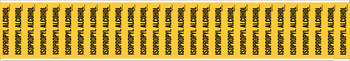 Picture of Brady Yellow on Black Vinyl 91944 Self-Adhesive Pipe Marker (Main product image)