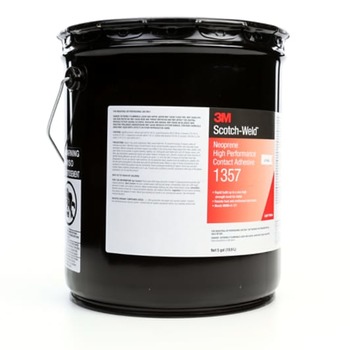 3M Scotch-Weld High Performance 1357 Neoprene Contact Adhesive Light Yellow Liquid 5 gal Pail - 64963