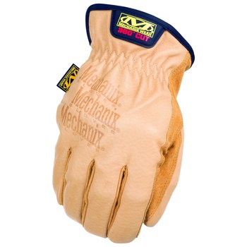 Mechanix Wear DuraHide F9-36 Brown Small Leather Driver's Gloves - ANSI A9  Cut Resistance - LD-C75-008